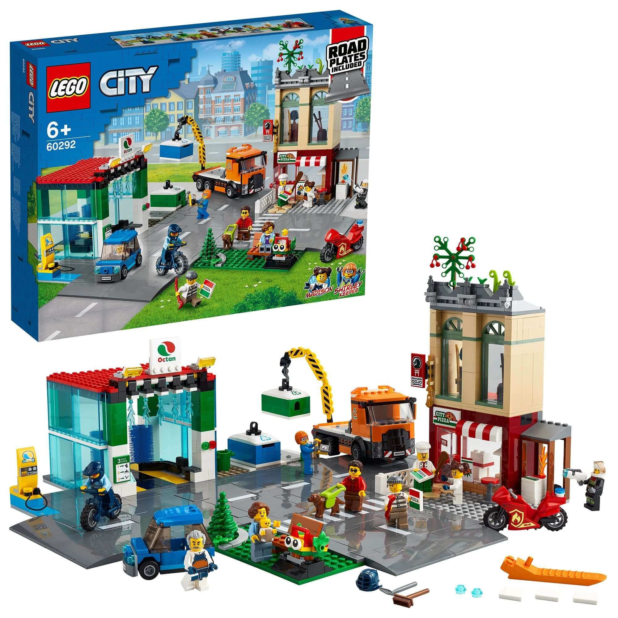 LEGO® City Town Centre Road Plates Car Wash Toy 60292