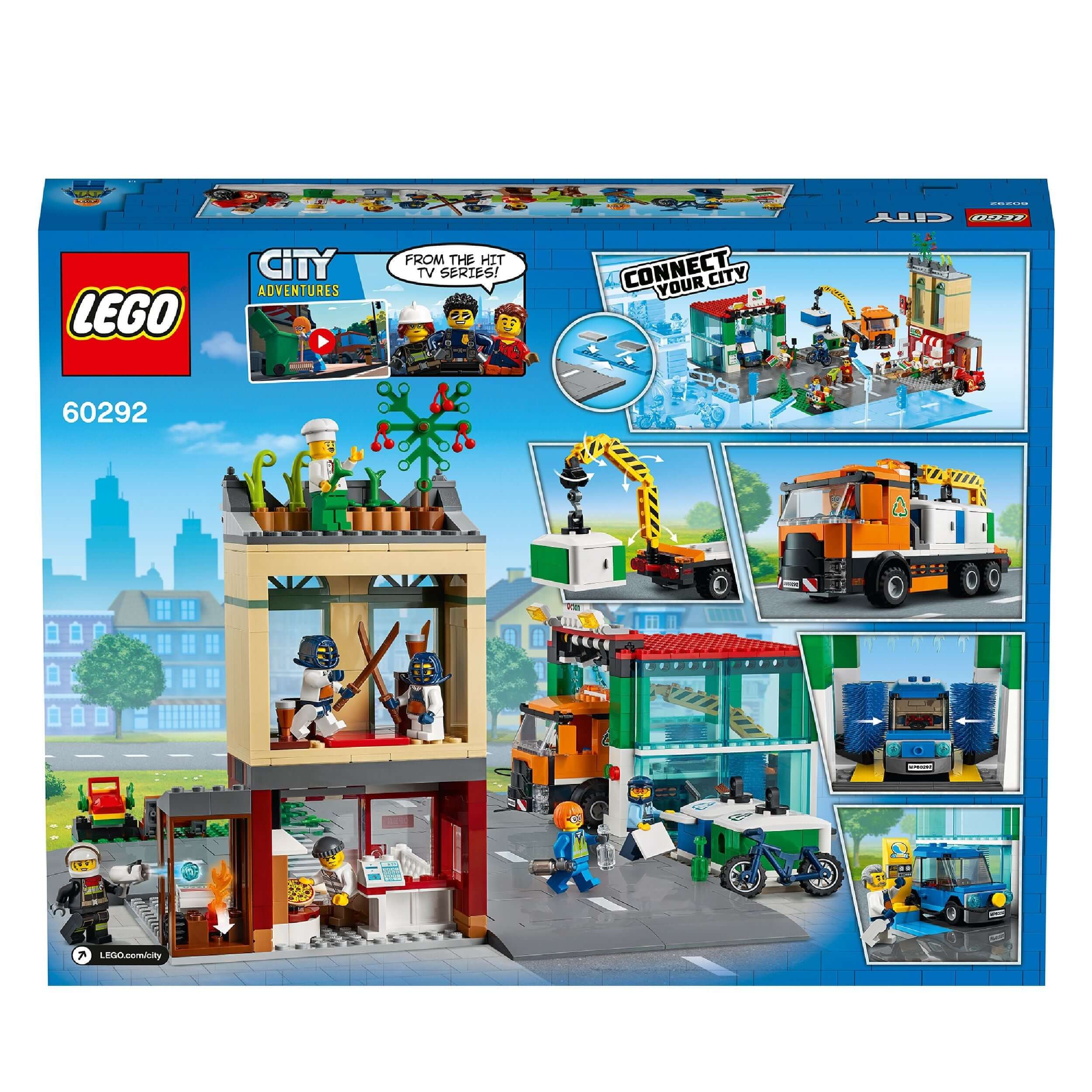 LEGO® City Town Centre Road Plates Car Wash Toy 60292