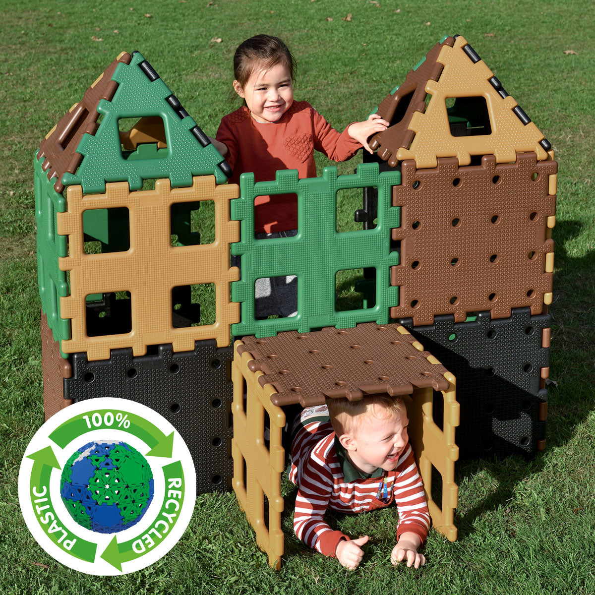 XL Polydron Natural Colours Set 2