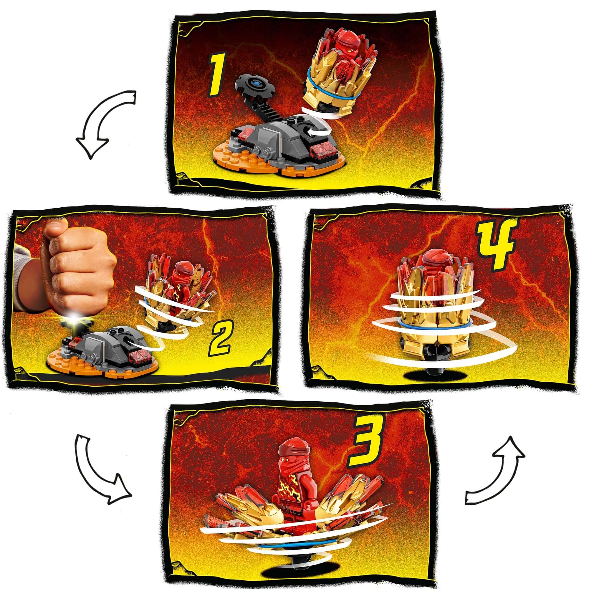 LEGO® NINJAGO Spinjitzu Burst Kai Spinner Toy 70686