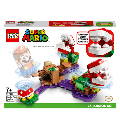 LEGO Super Mario Piranha Plant Expansion Set 71382, featuring a challenging buildable set with interactive Piranha Plants.