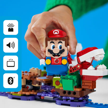LEGO® Super Mario with Piranha Plant Expansion Set 71382, engaging in fun buildable play in the Soda Jungle.