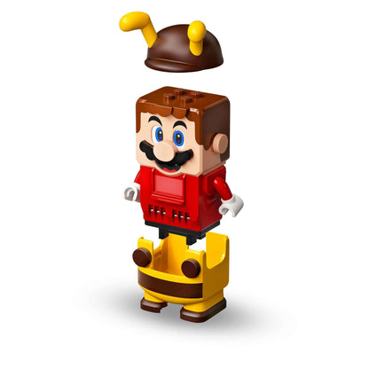 LEGO® Super Mario Bee Mario Power-Up Pack with removable bee hat for interactive play.