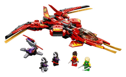 LEGO NINJAGO Legacy Kai Fighter Toy Jet 71704 with mini-figures for exciting battles in New NINJAGO City.
