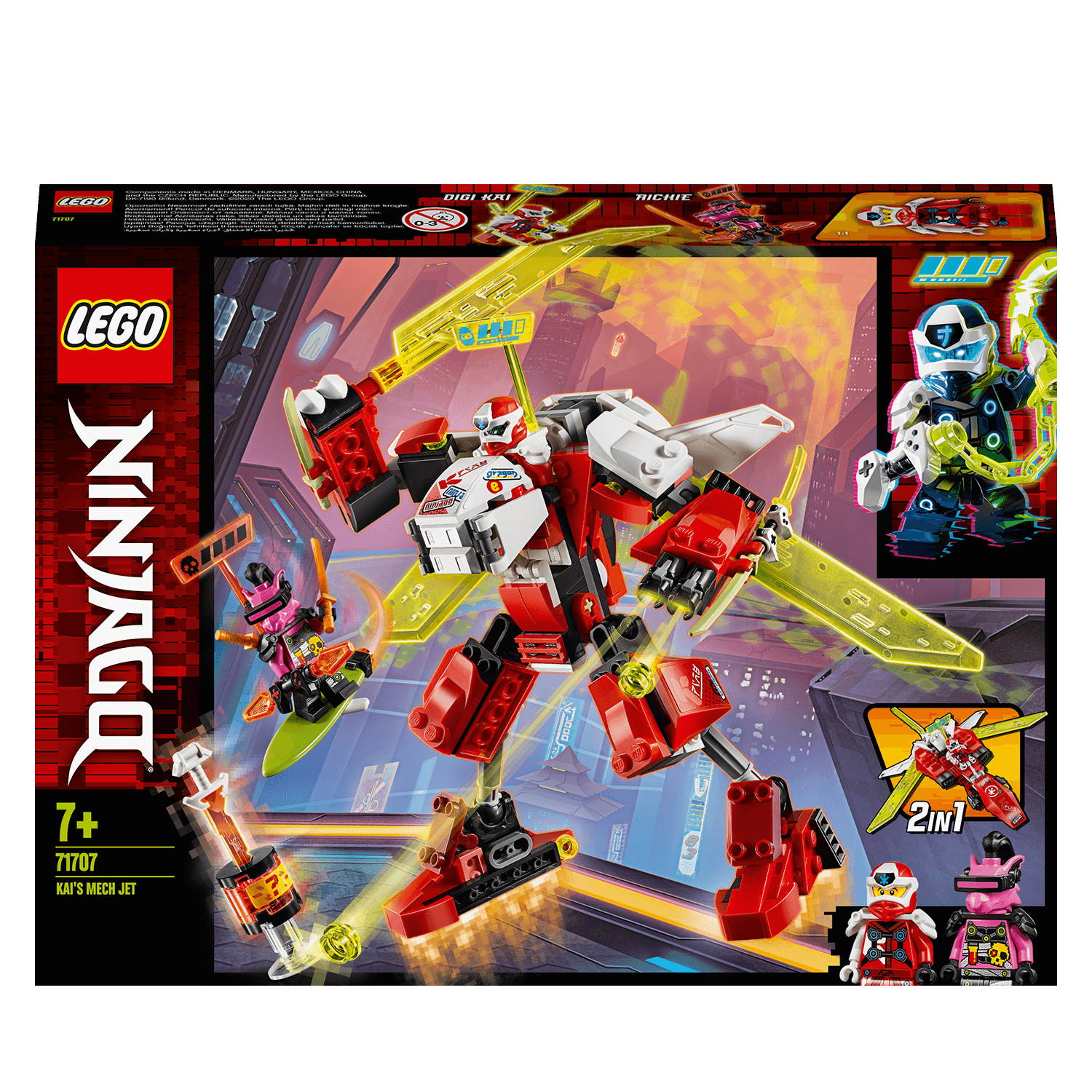 LEGO® NINJAGO Kai's Mech Jet 2in1 Set 71707