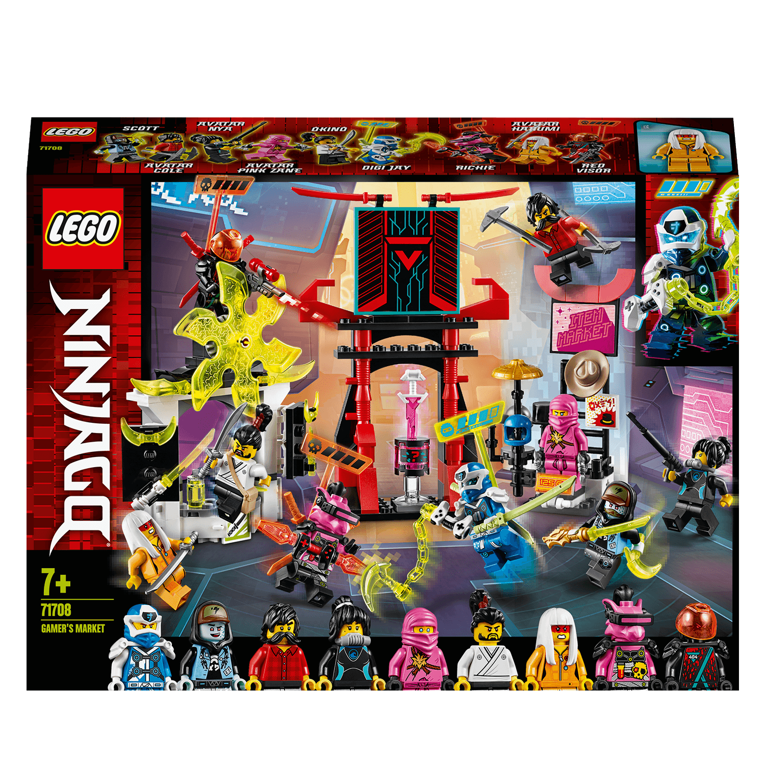 LEGO® NINJAGO Gamer's Market Minifigures Set 71708