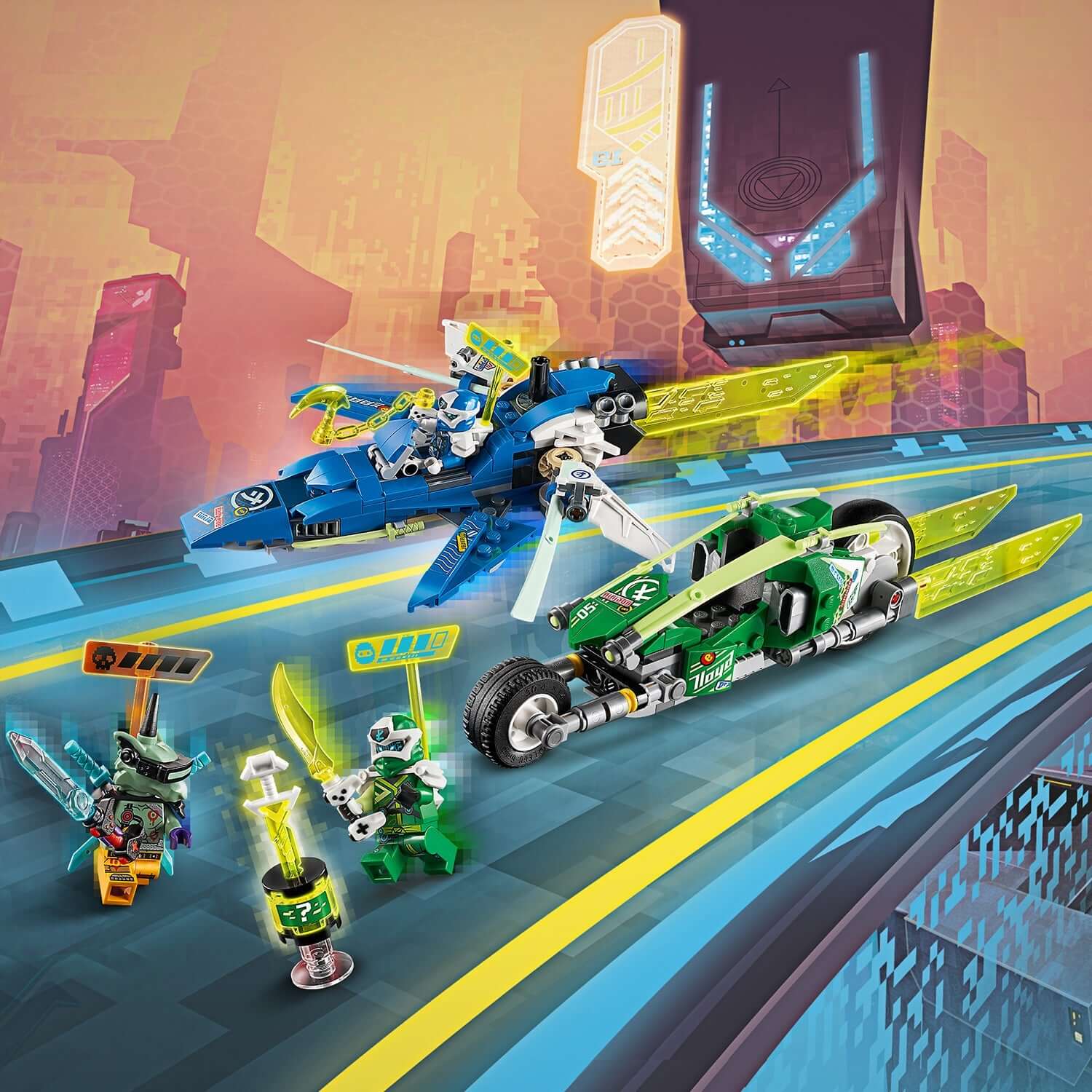 LEGO® NINJAGO Jay and Lloyd's Racers Set 71709