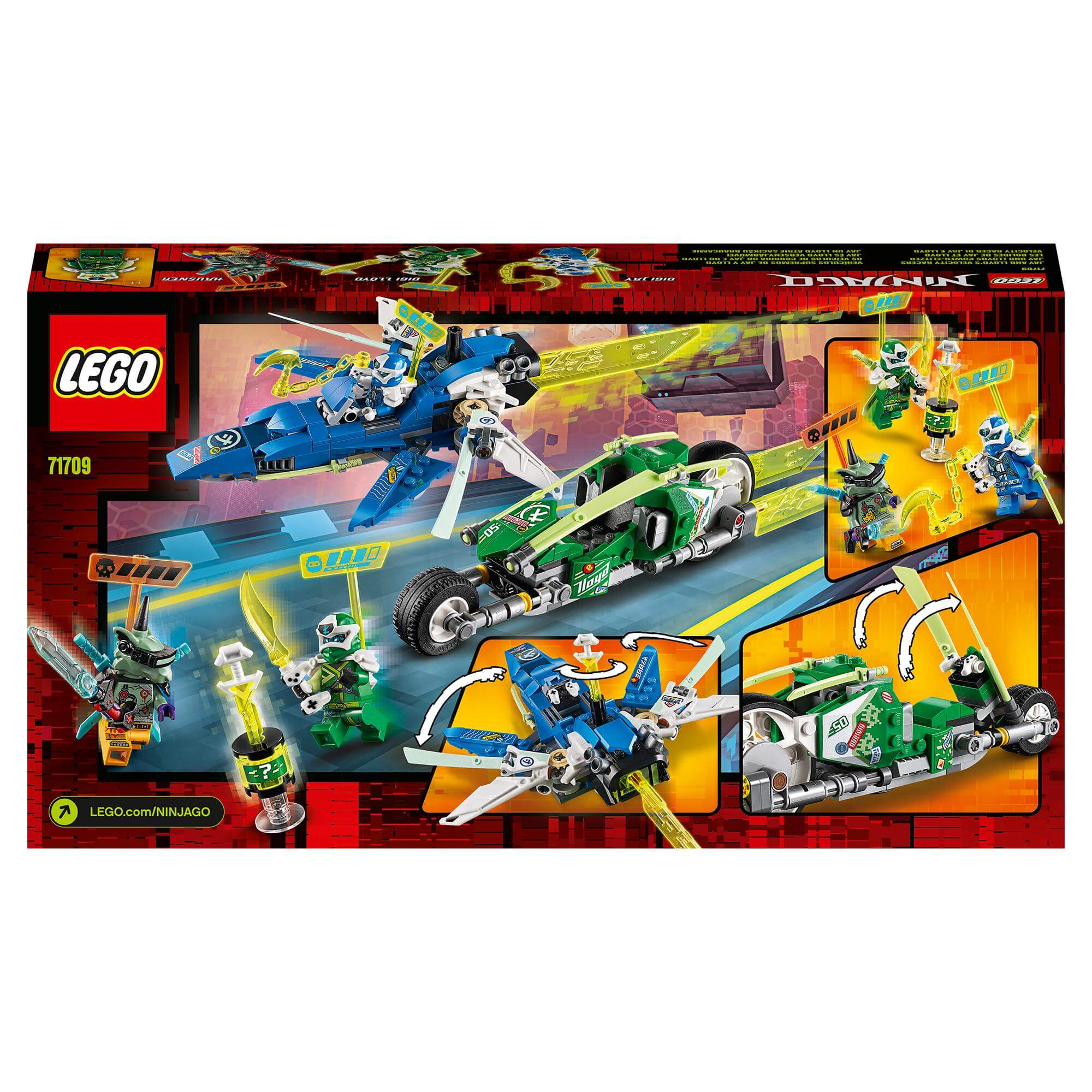 LEGO® NINJAGO Jay and Lloyd's Racers Set 71709