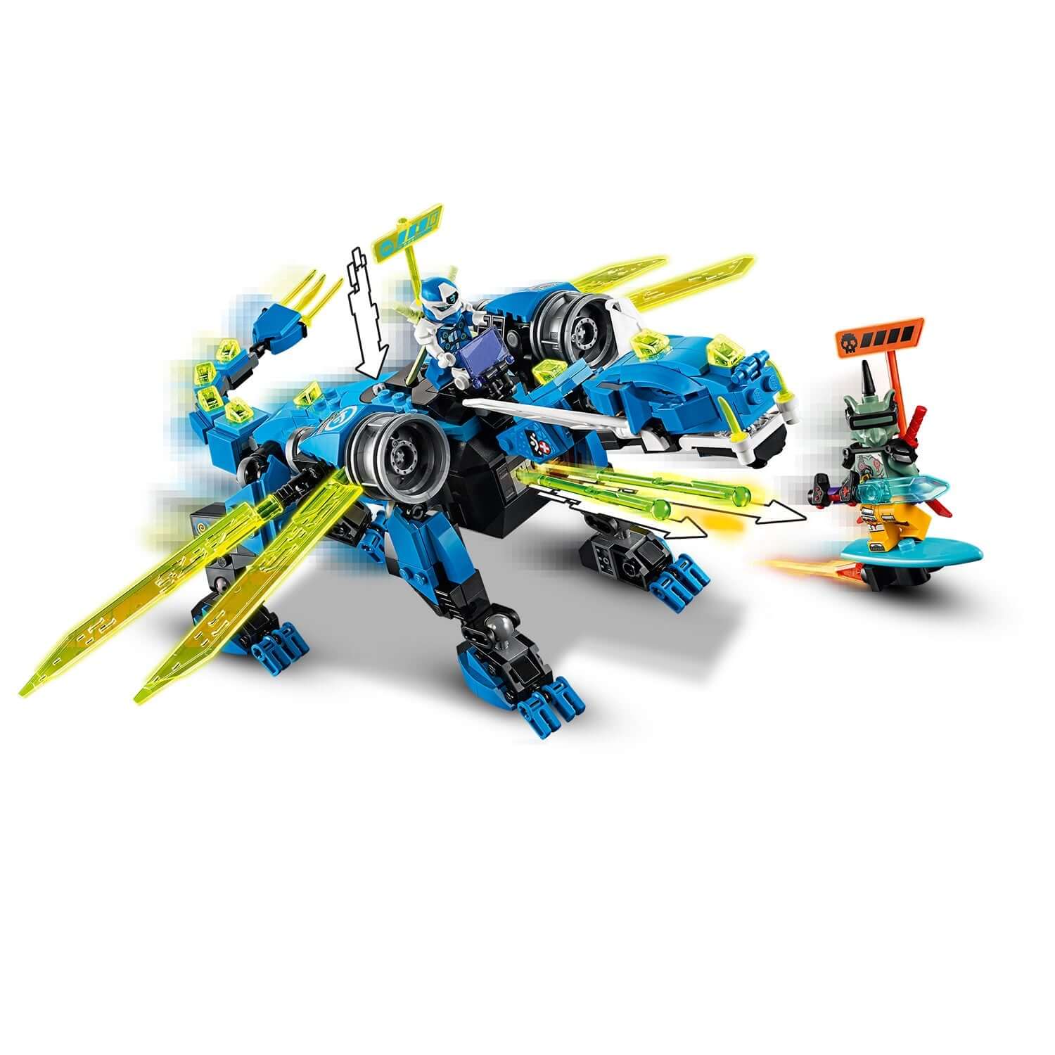 LEGO® NINJAGO Jay's Cyber Dragon Mech Toy 71711