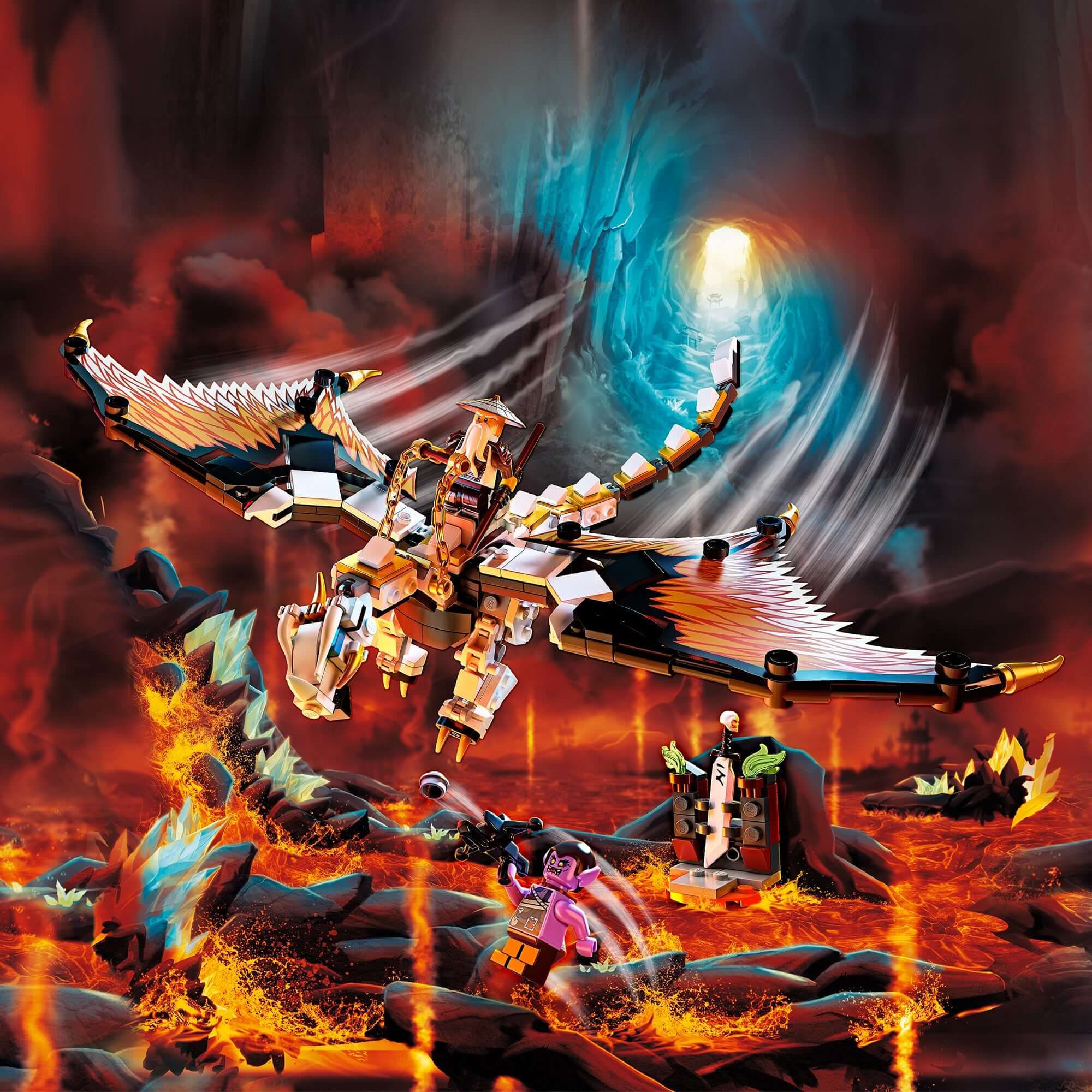 LEGO® NINJAGO Wu's Battle Dragon Toy 71718