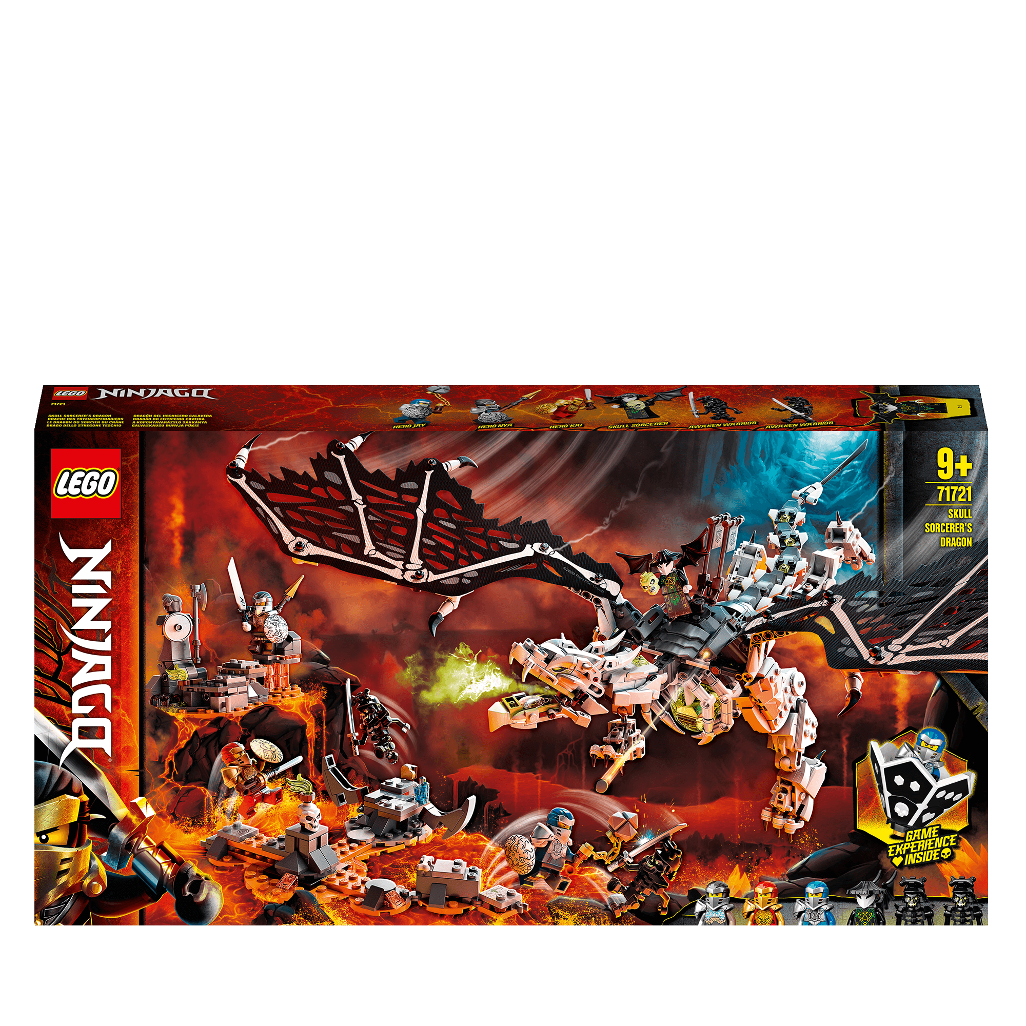 LEGO® NINJAGO Skull Sorcerer's Dragon 2in1 Toy 71721
