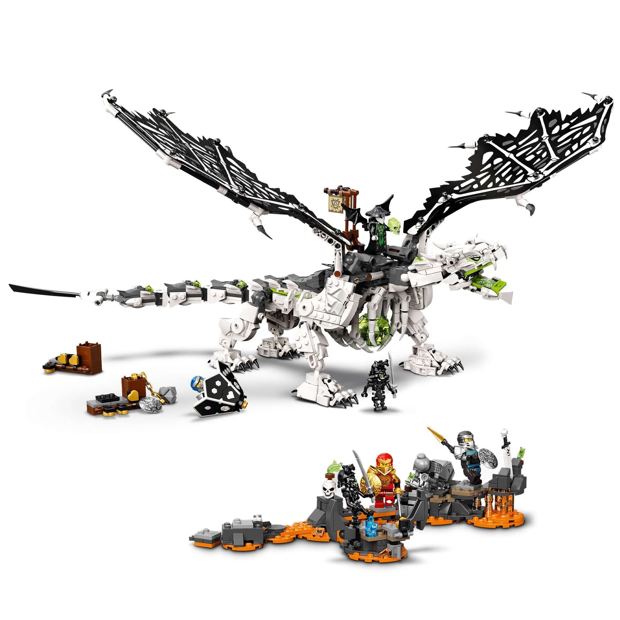 LEGO® NINJAGO Skull Sorcerer's Dragon 2in1 Toy 71721