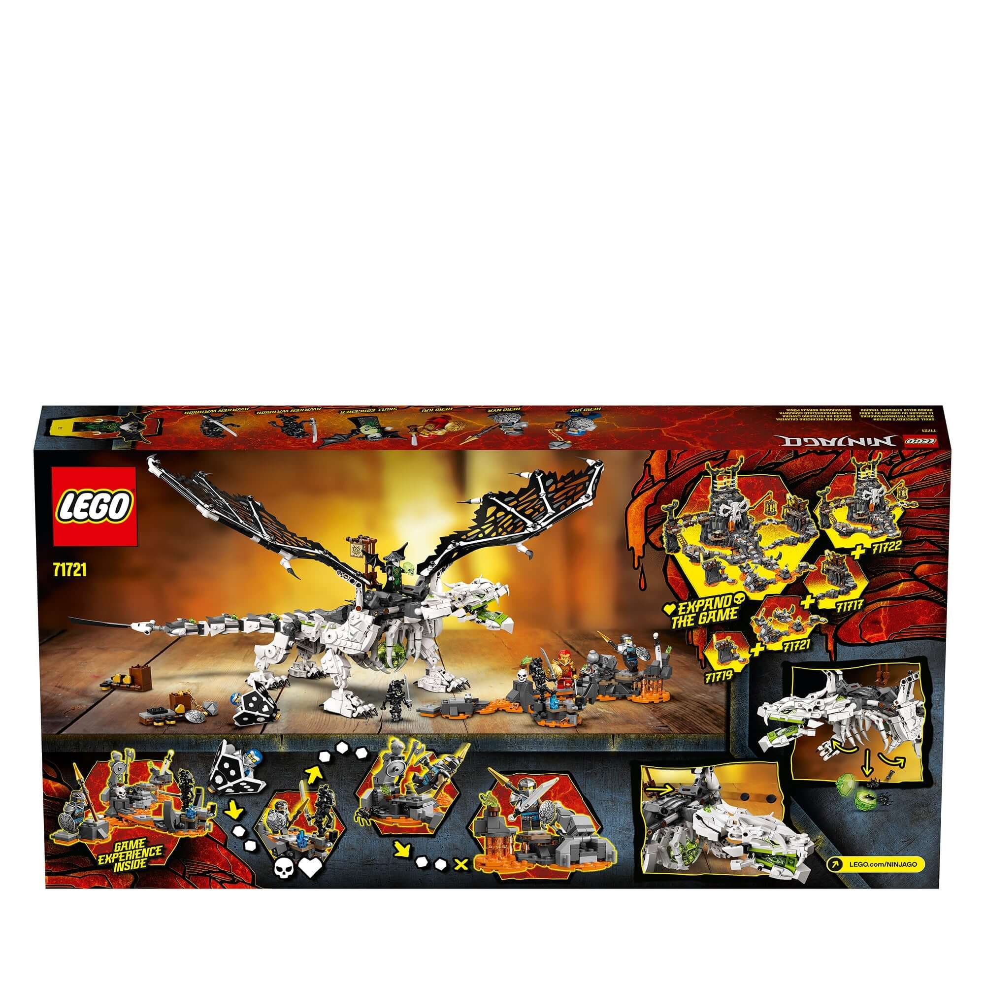 LEGO® NINJAGO Skull Sorcerer's Dragon 2in1 Toy 71721