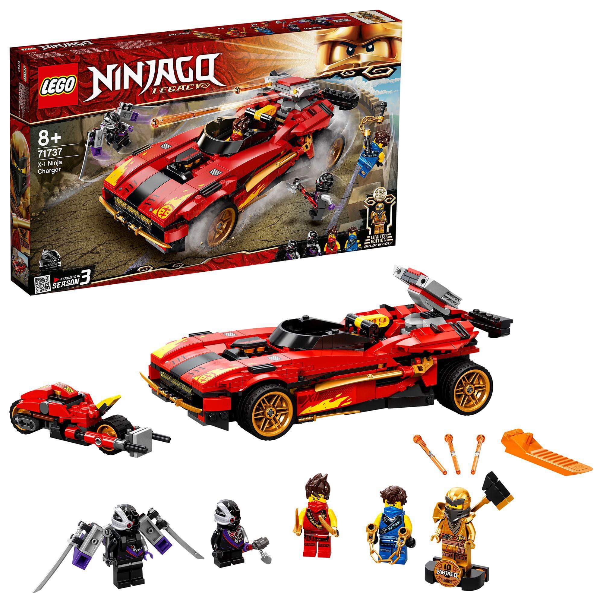 LEGO® NINJAGO Legacy X-1 Ninja Charger Set 71737