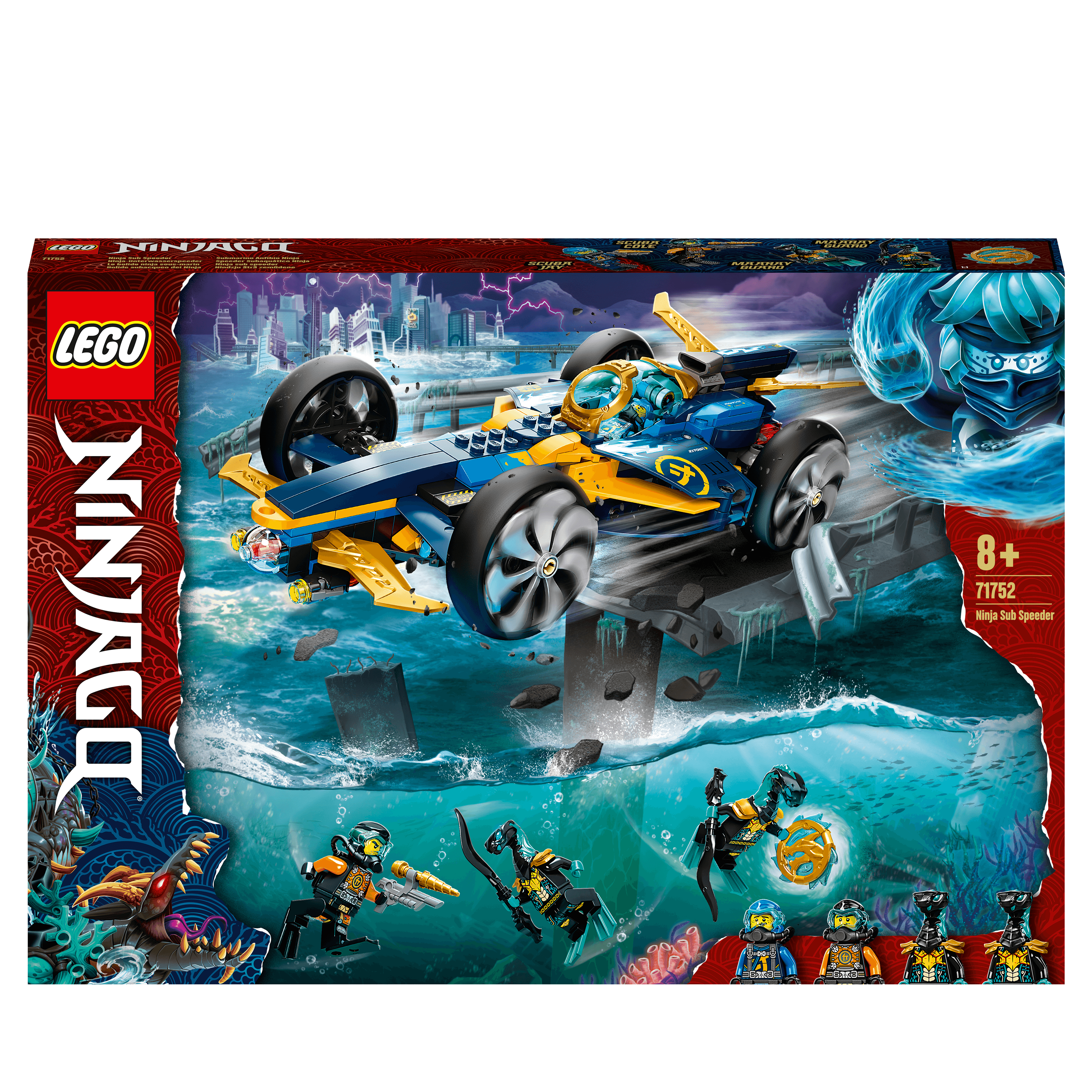 LEGO® NINJAGO Ninja Sub Speeder Car Toy 71752