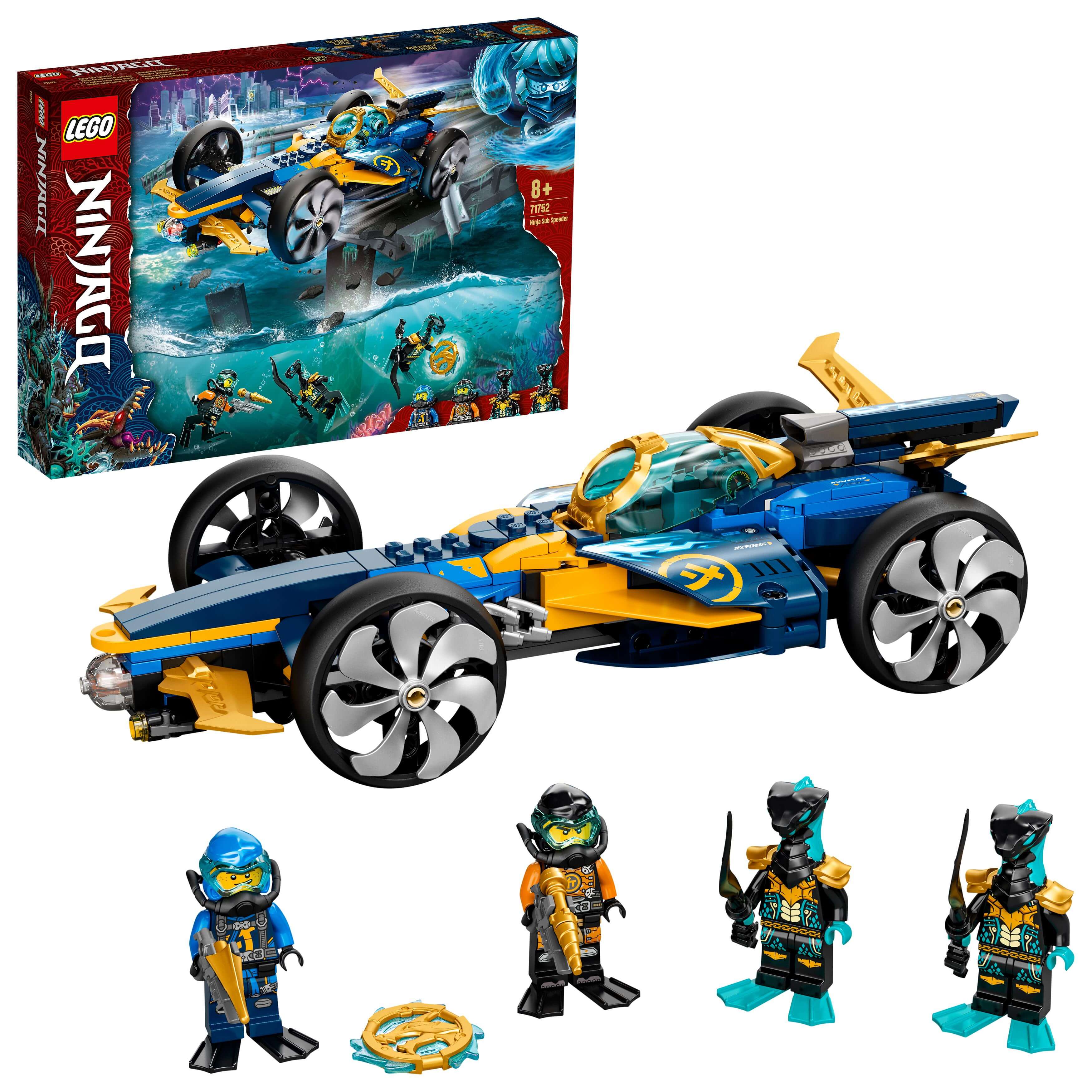 LEGO® NINJAGO Ninja Sub Speeder Car Toy 71752