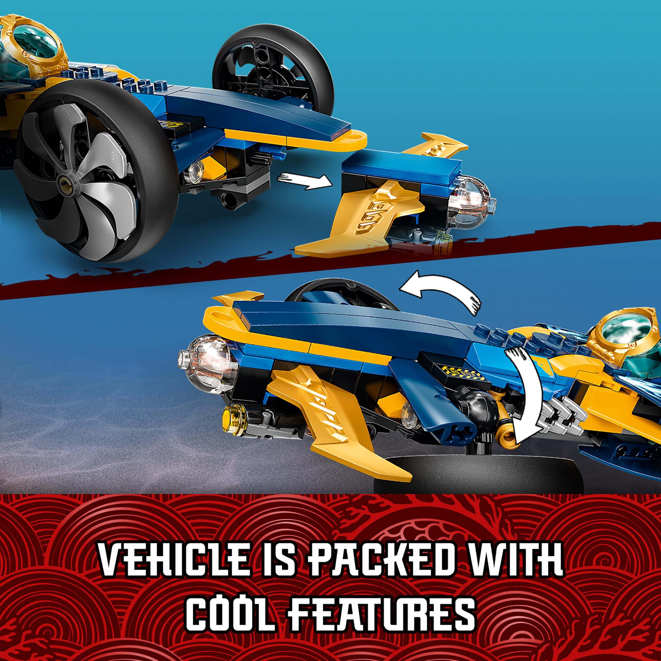 LEGO® NINJAGO Ninja Sub Speeder Car Toy 71752