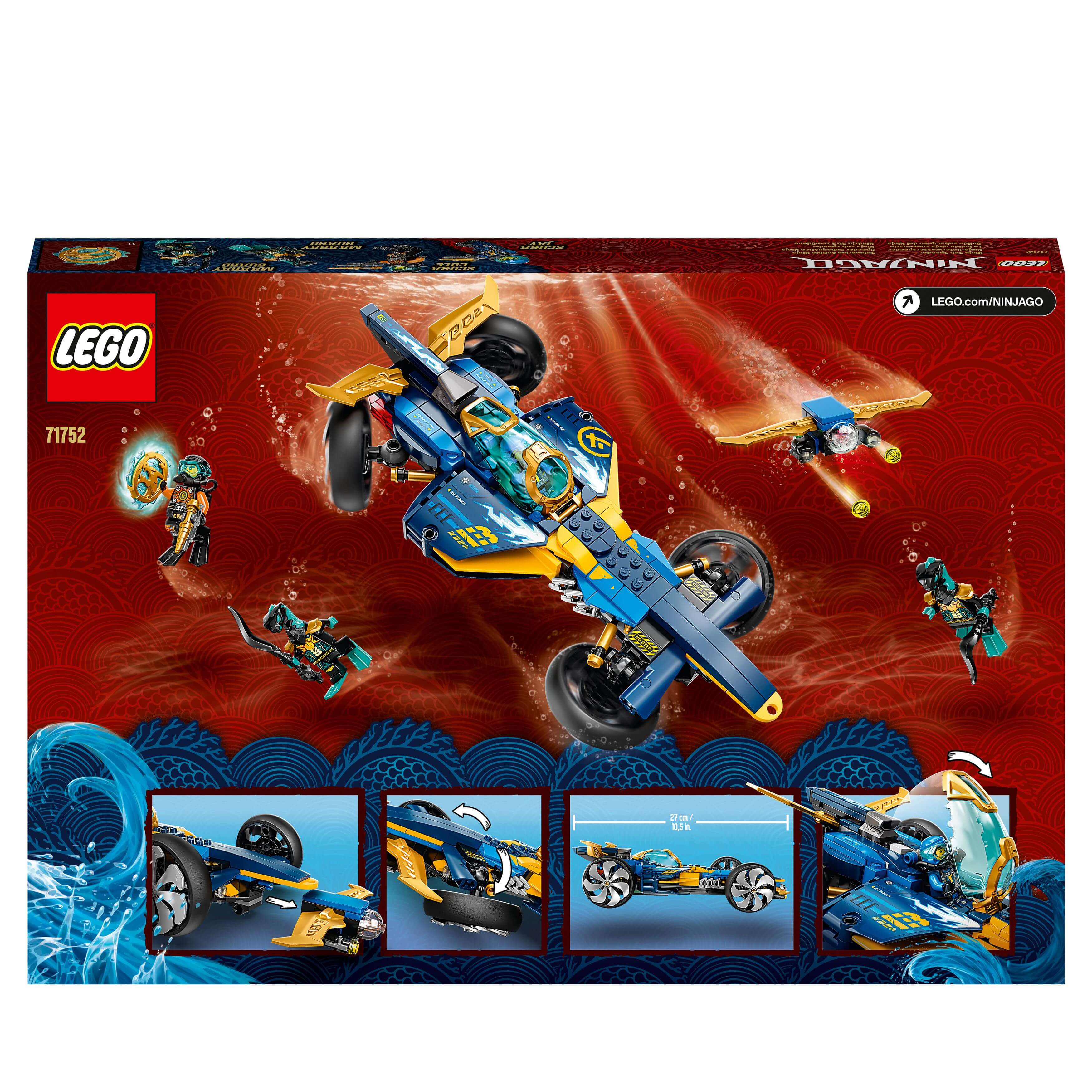 LEGO® NINJAGO Ninja Sub Speeder Car Toy 71752