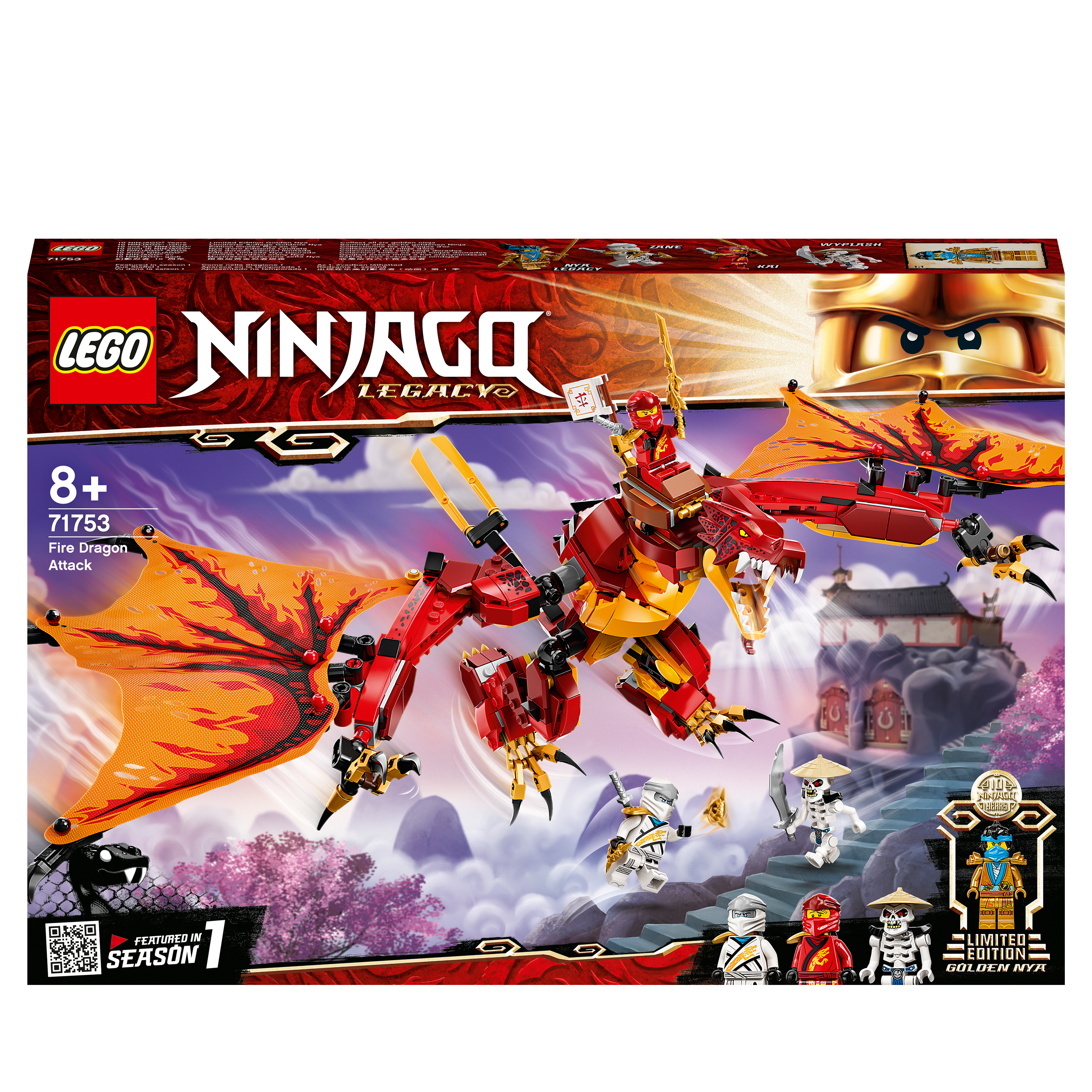 LEGO® NINJAGO Legacy Fire Dragon Attack Toy 71753