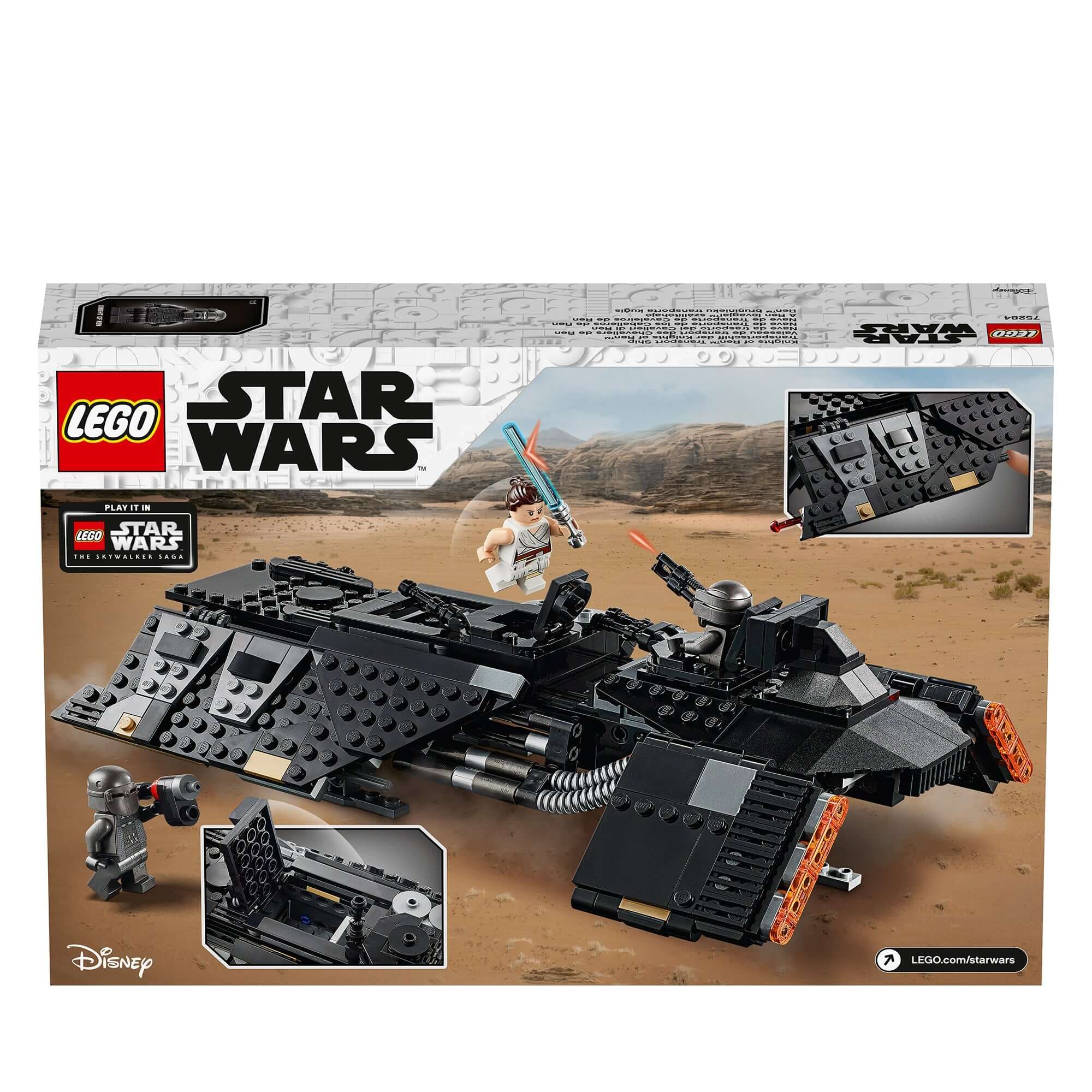 LEGO® Star Wars Knights of Ren Transport Ship 75284 building set featuring Rey and Knights of Ren for imaginative play.