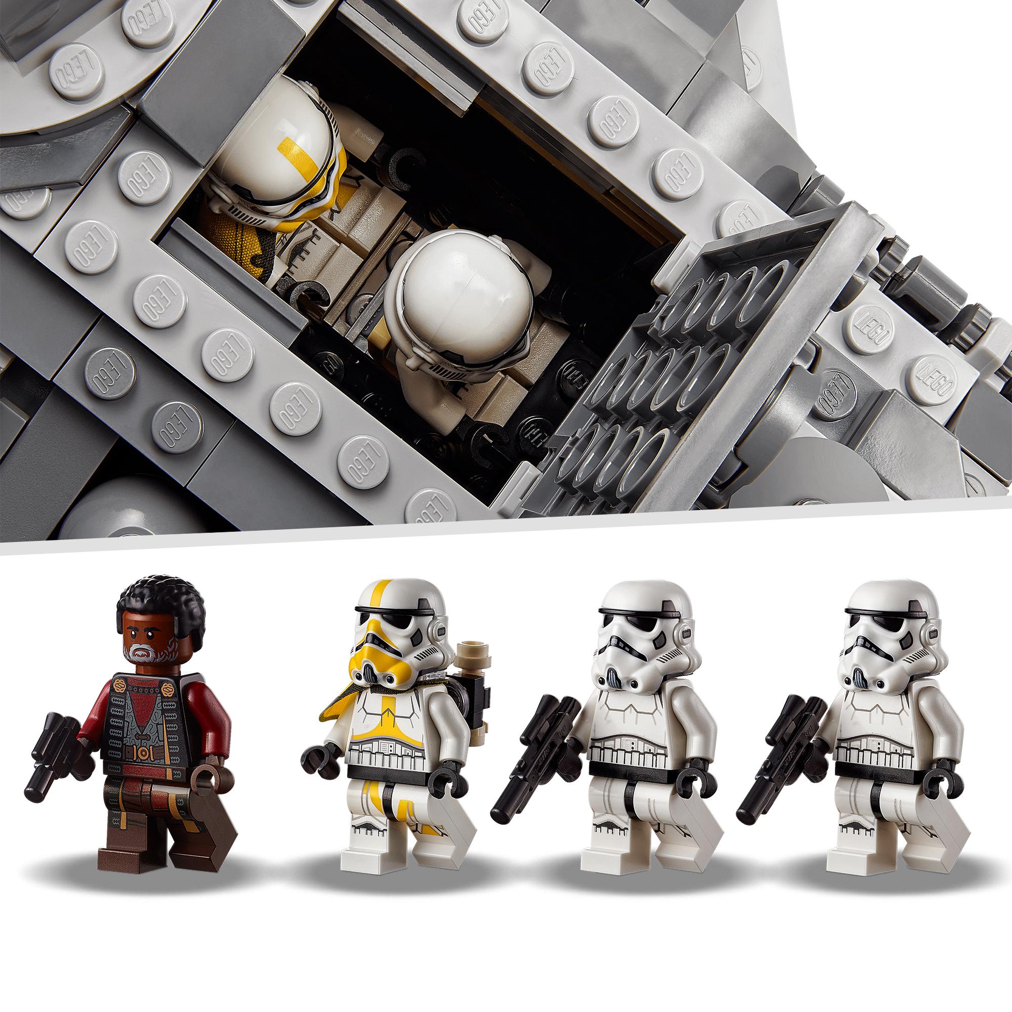 LEGO Star Wars Imperial Armoured Marauder Set 75311 with Greef Karga and Stormtrooper minifigures.