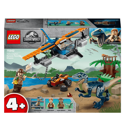 LEGO® Jurassic World Velociraptor Plane Rescue 75942