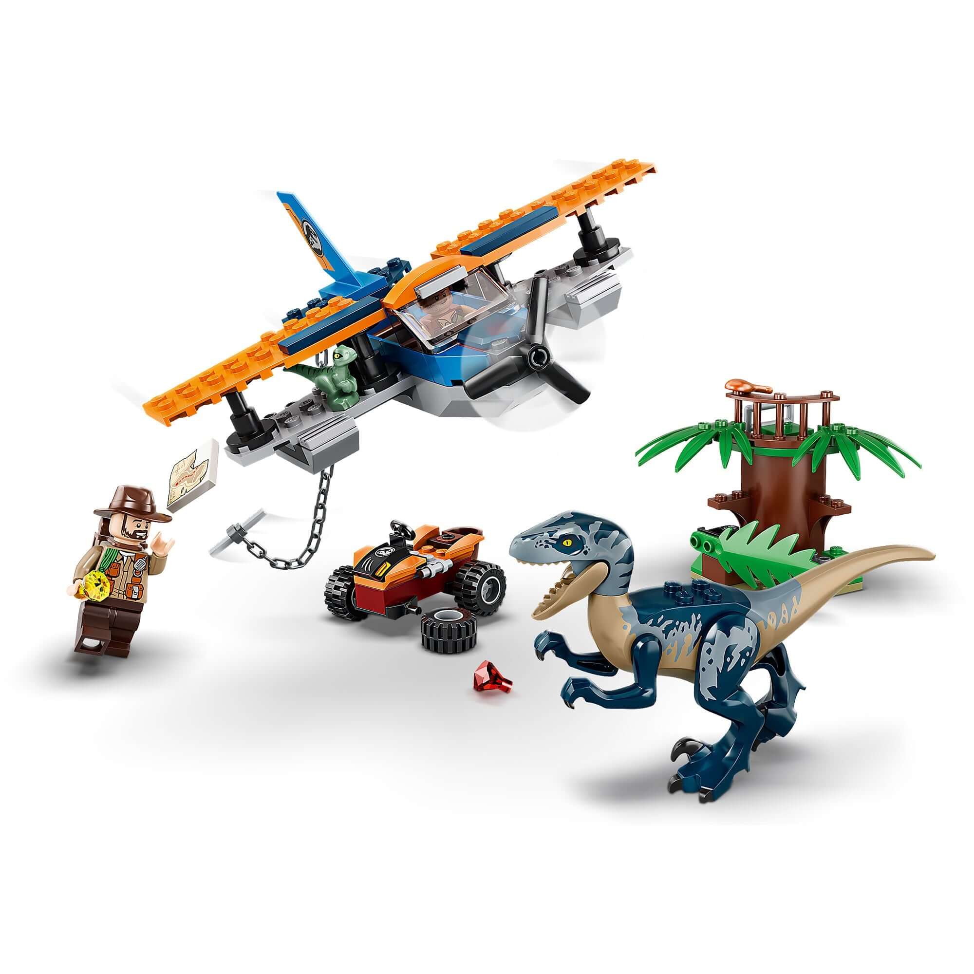 LEGO® Jurassic World Velociraptor Plane Rescue 75942