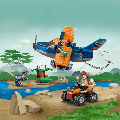 LEGO® Jurassic World Velociraptor Plane Rescue 75942