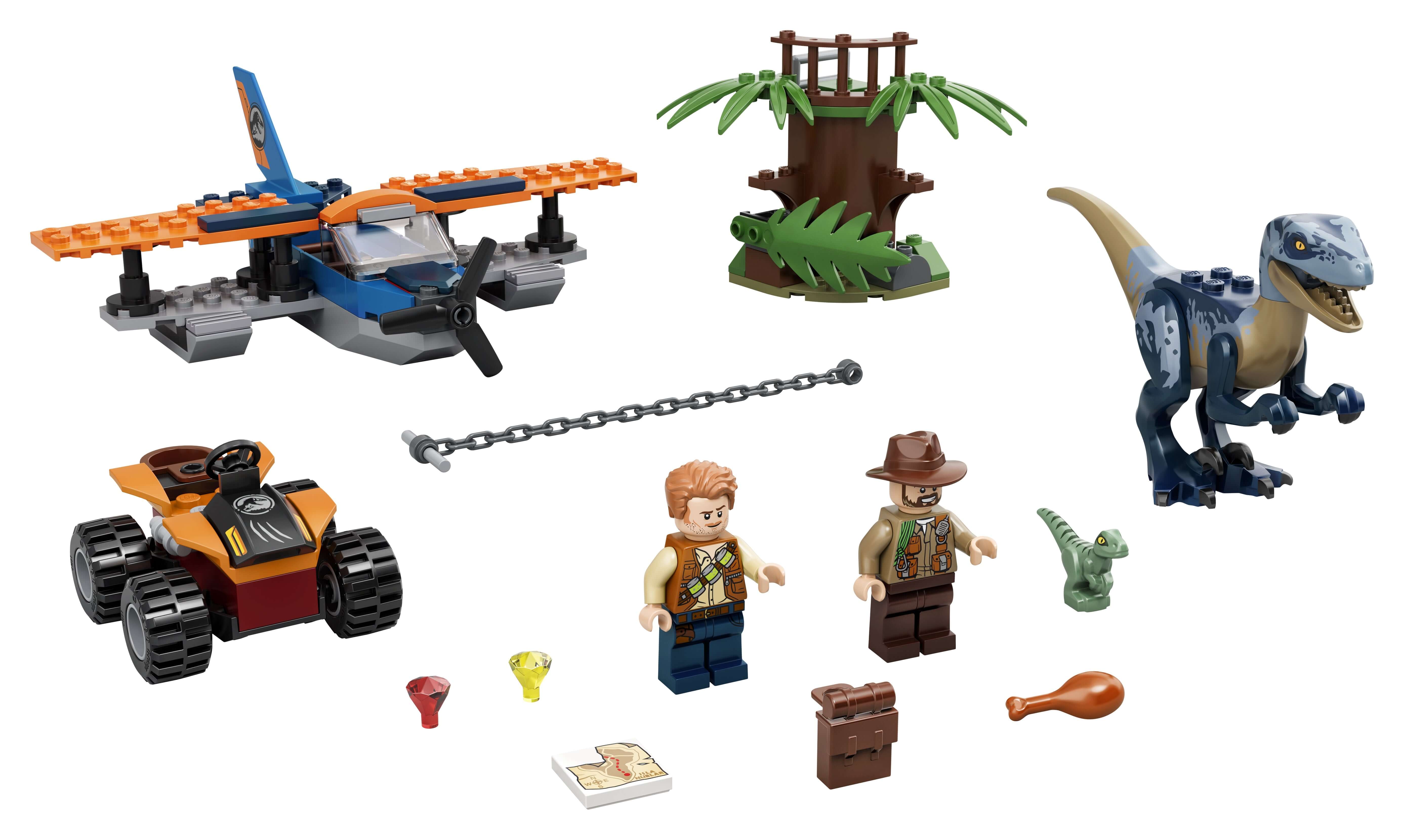 LEGO® Jurassic World Velociraptor Plane Rescue 75942