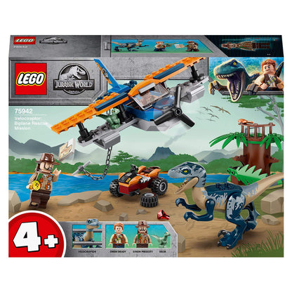 LEGO® Jurassic World Velociraptor Plane Rescue 75942