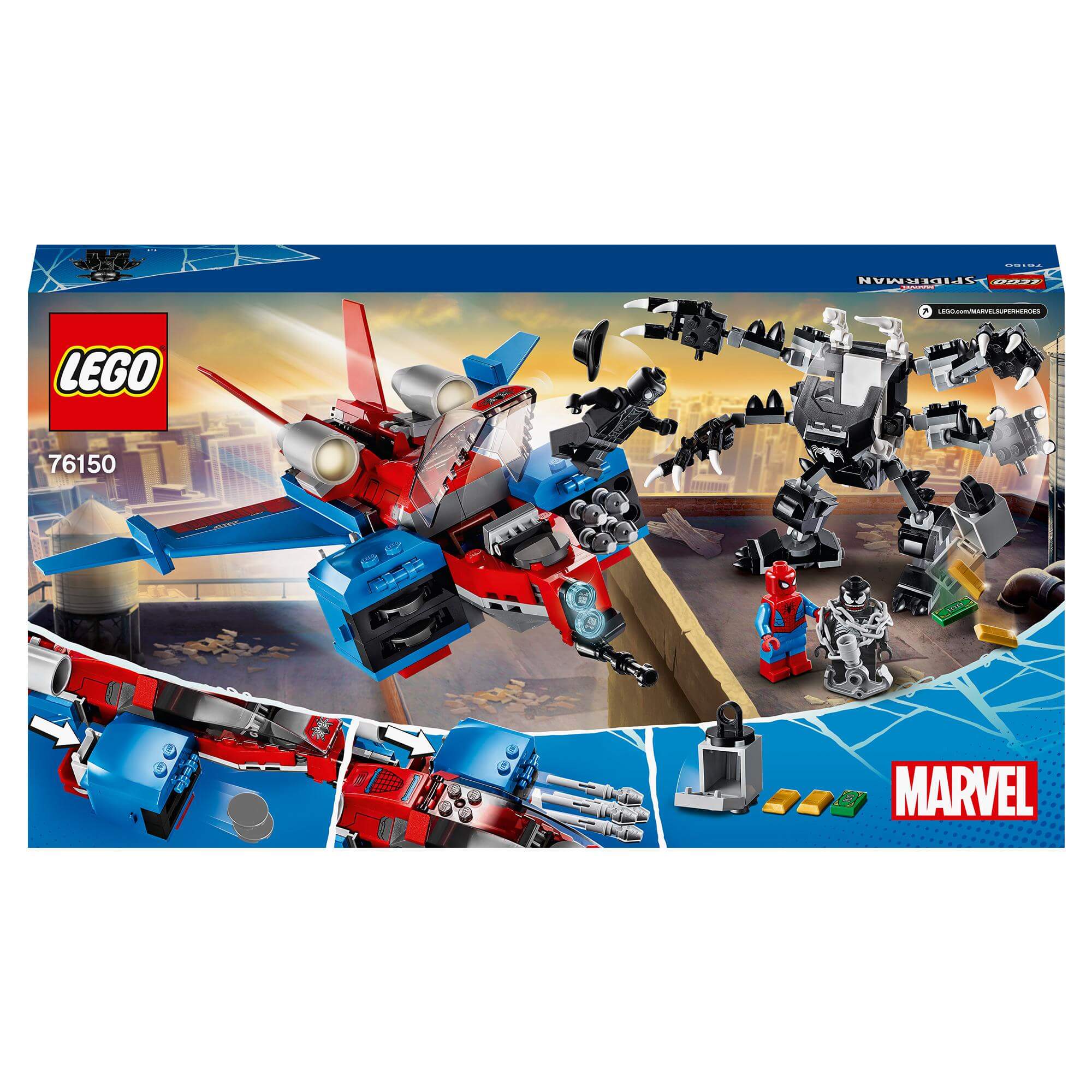 LEGO® Marvel Spider-Man Jet vs. Venom Mech Set 76150