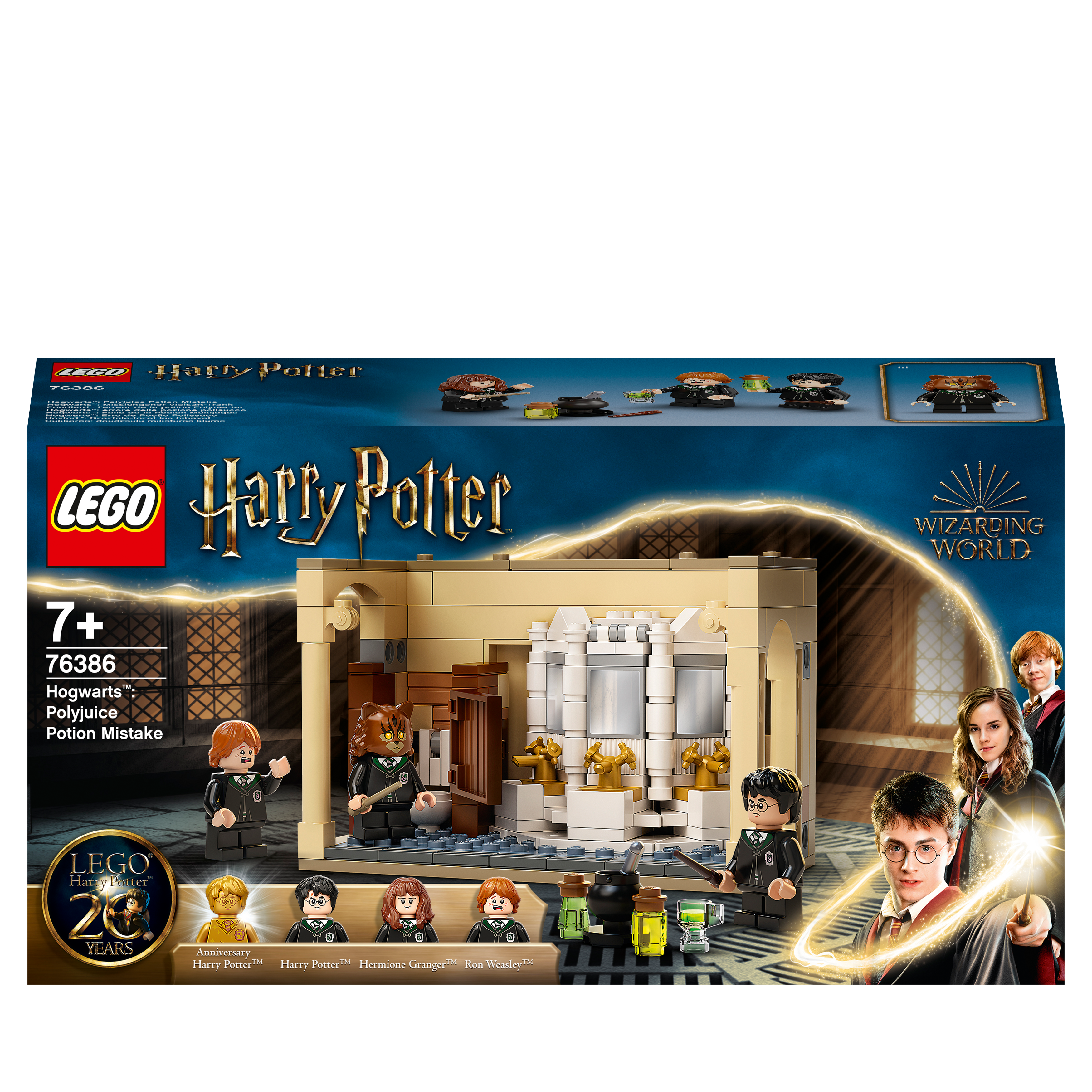 LEGO Harry Potter Hogwarts Potion Mistake Set 76386 featuring Harry and friends in the Hogwarts bathroom.