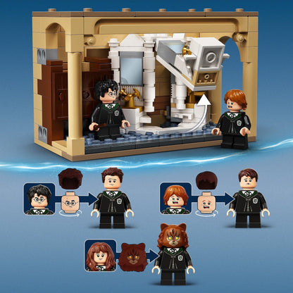 LEGO® Harry Potter Hogwarts Potion Mistake Set 76386 with characters and Polyjuice potion transformations.