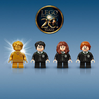 LEGO Harry Potter 20th Anniversary set featuring iconic characters in wizarding robes.