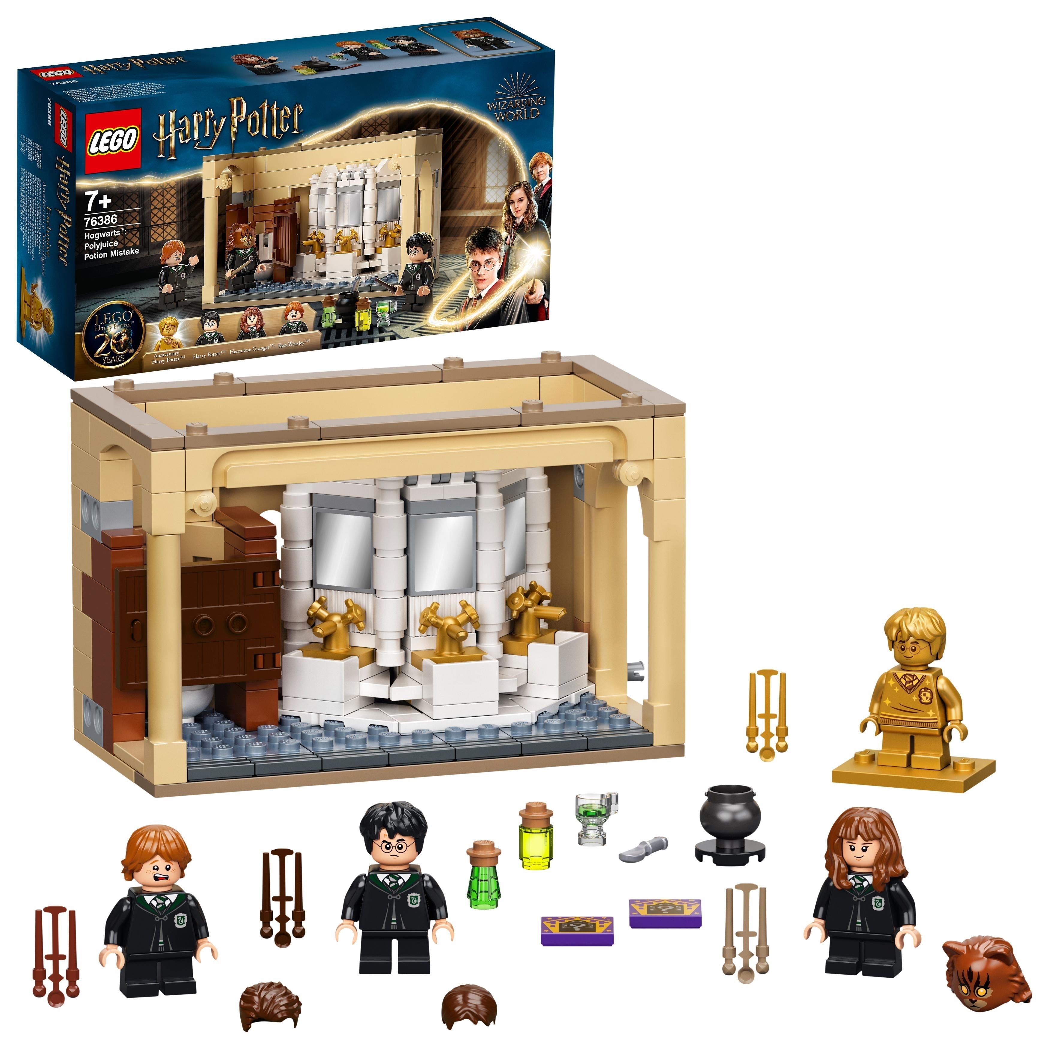 LEGO Harry Potter Hogwarts Potion Mistake Set 76386 with characters and magical accessories for creative play.
