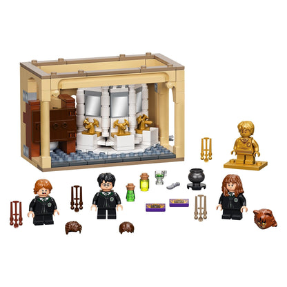 LEGO Harry Potter Hogwarts Potion Mistake Set 76386 with minifigures and potion accessories for magical adventures.