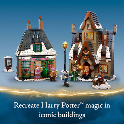 LEGO® Harry Potter Hogsmeade Village Visit Set 76388 featuring iconic buildings for roleplay adventures.
