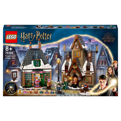 LEGO Harry Potter Hogsmeade Village Visit Set 76388 for magical roleplay adventures, featuring iconic buildings and characters.