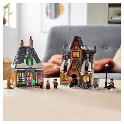 LEGO Harry Potter Hogsmeade Village Visit Set 76388, featuring charming buildings and characters for magical adventures.