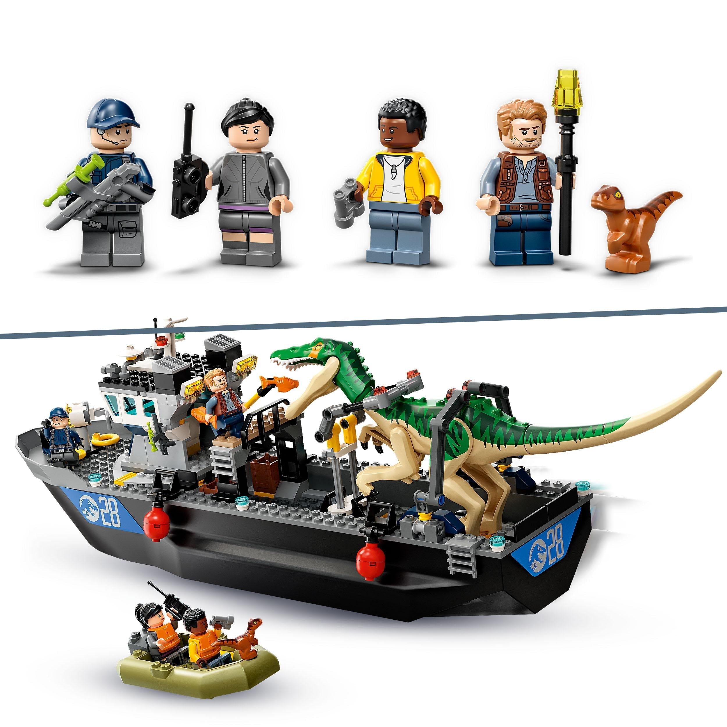 LEGO® Jurassic World Baryonyx Dinosaur Boat Toy 76942