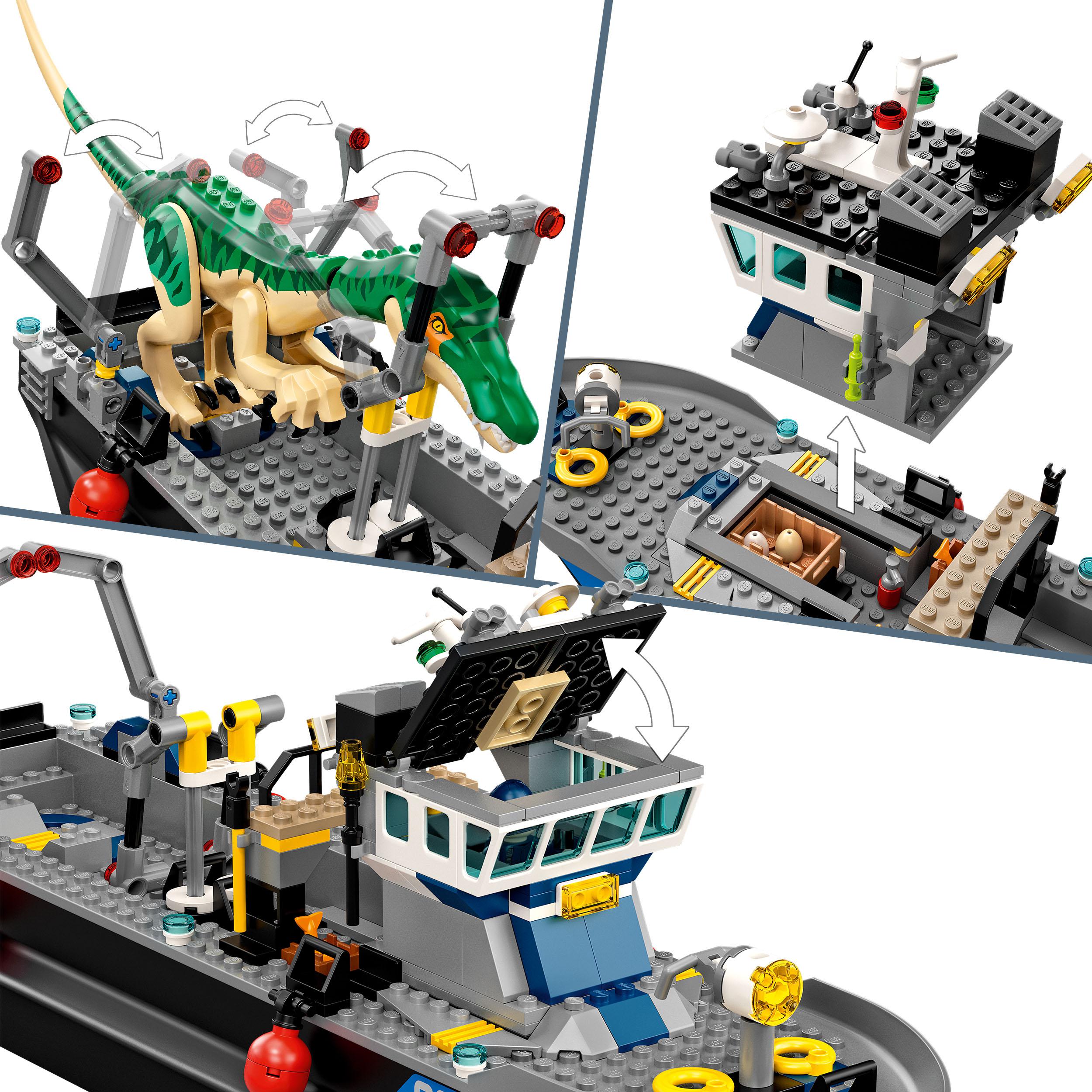 LEGO® Jurassic World Baryonyx Dinosaur Boat Toy 76942