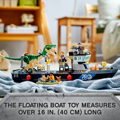 LEGO® Jurassic World Baryonyx Dinosaur Boat Toy 76942