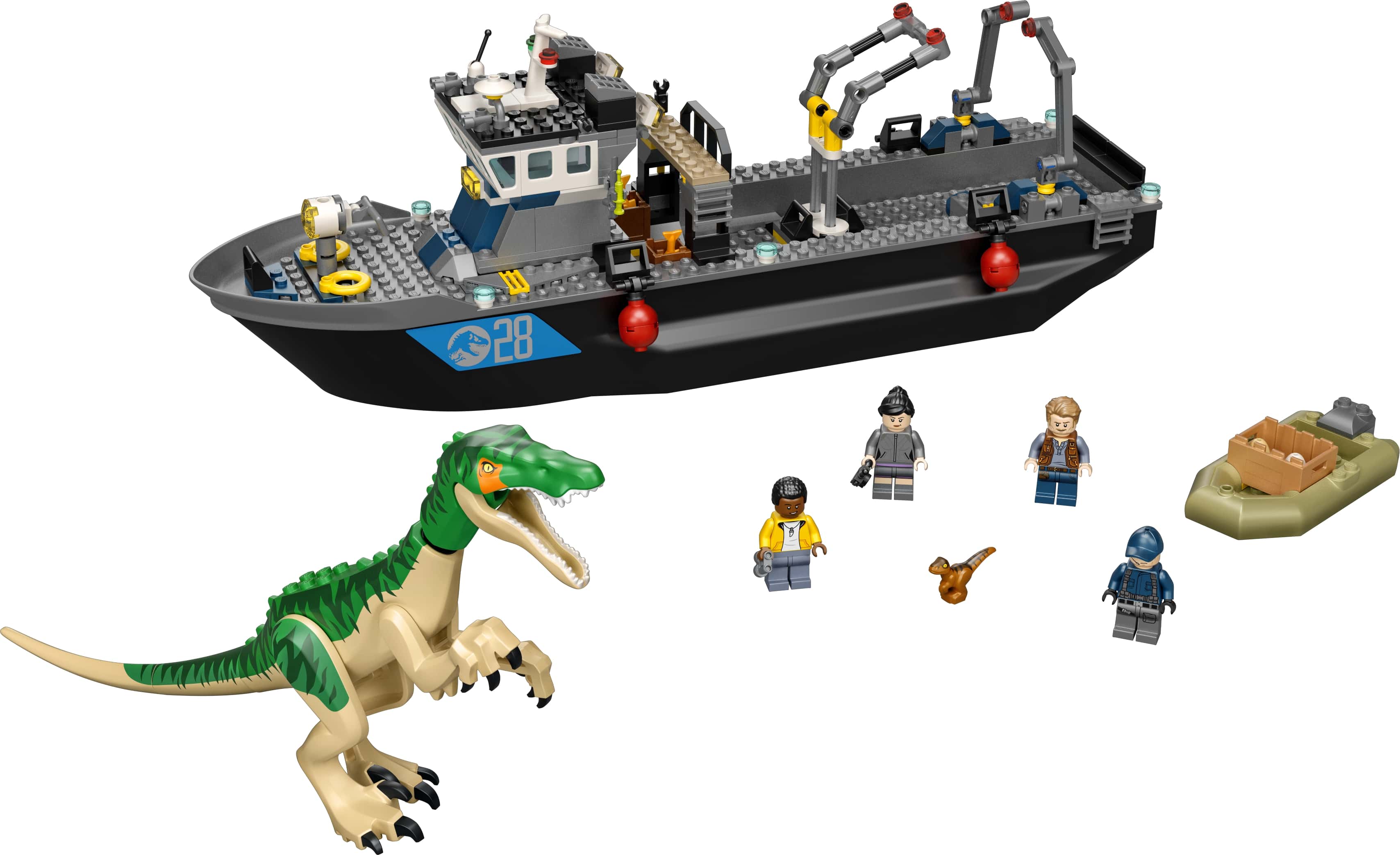 LEGO® Jurassic World Baryonyx Dinosaur Boat Toy 76942