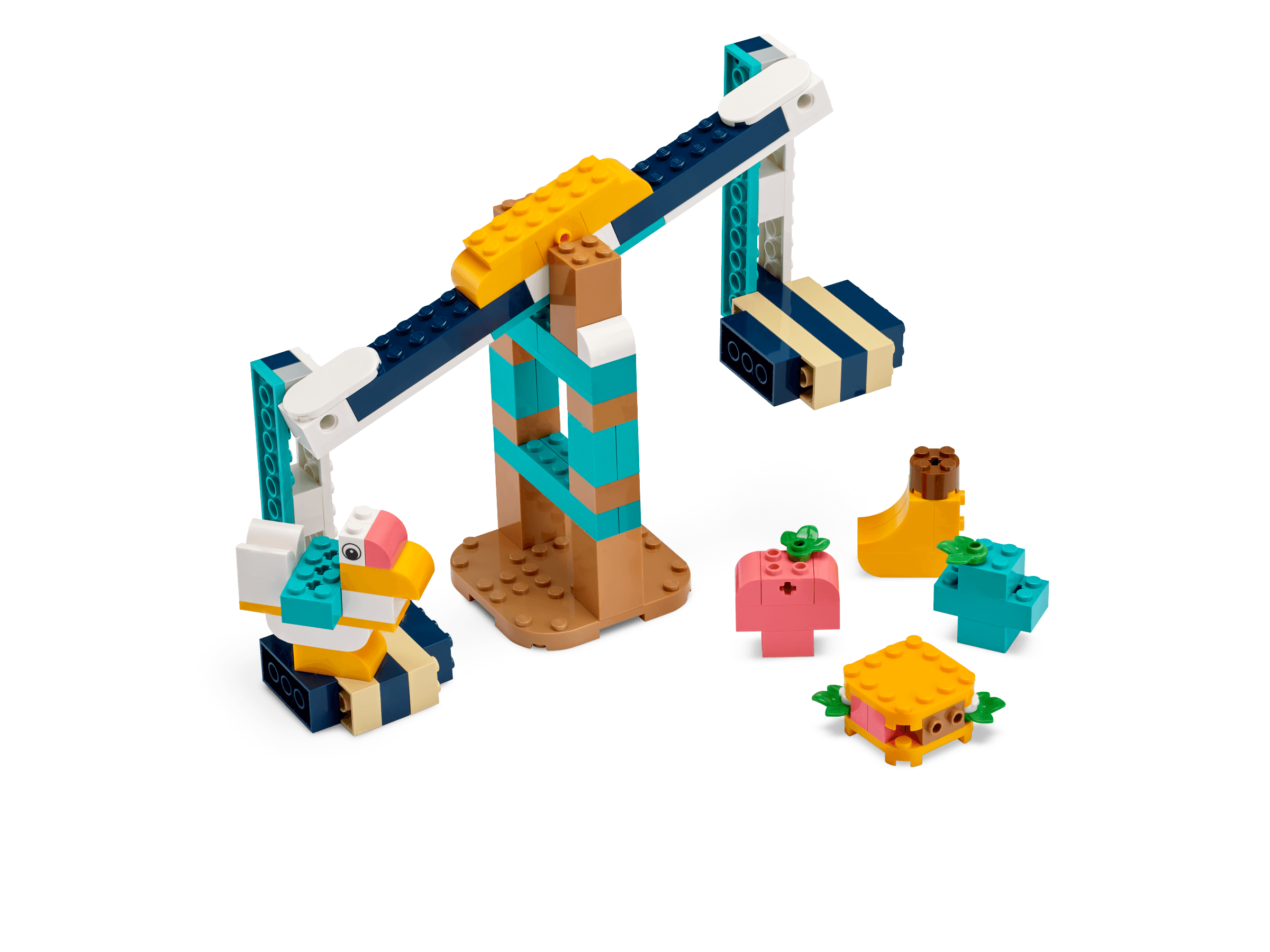 Hands-on LEGO® Education Science kit for Year 1-3 with balance scale and colorful bricks.