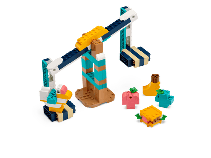 Hands-on LEGO® Education Science kit for Year 1-3 with balance scale and colorful bricks.