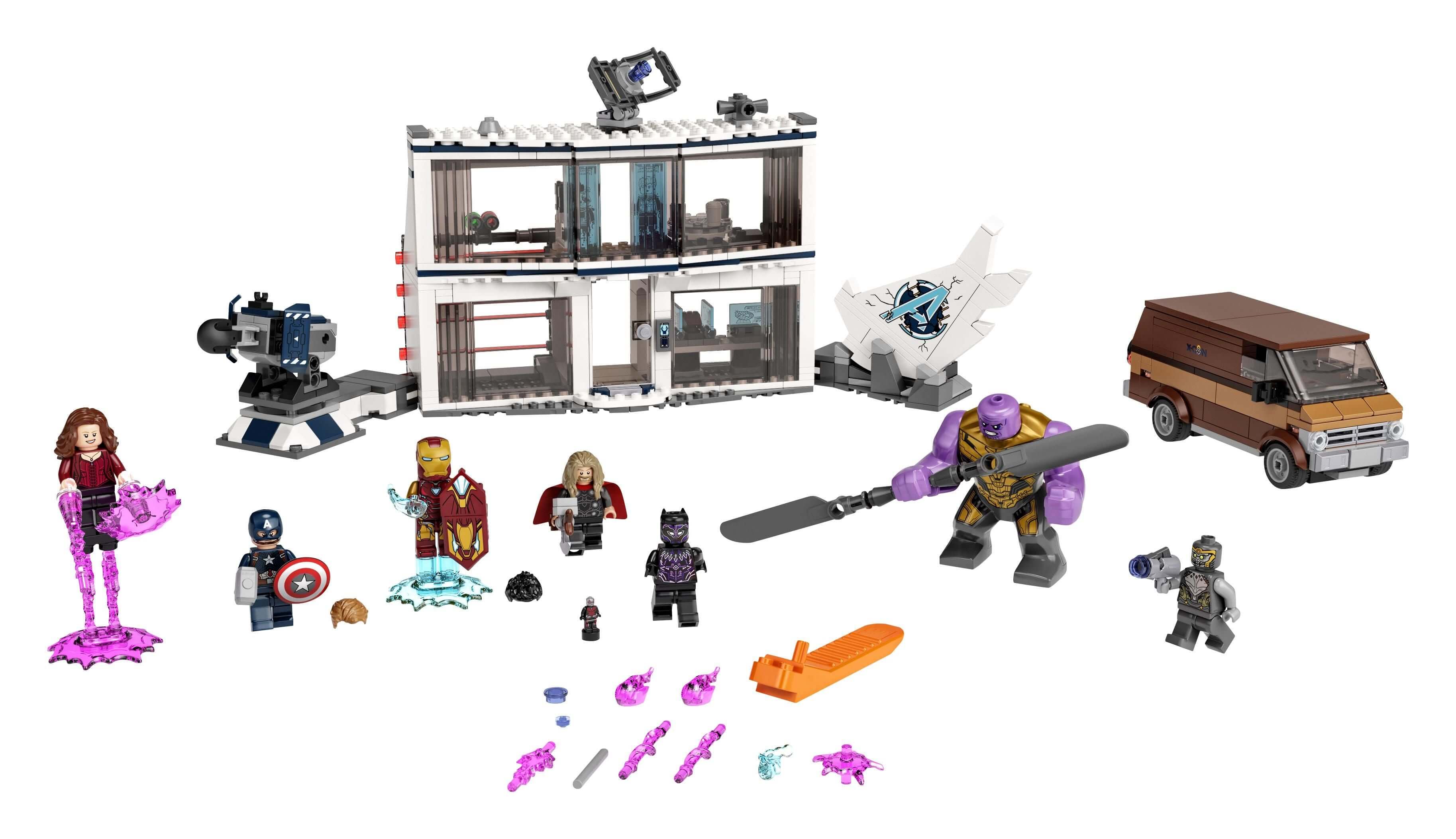 LEGO® Marvel Avengers: Endgame Final Battle Set 76192 with minifigures and battle scene accessories.