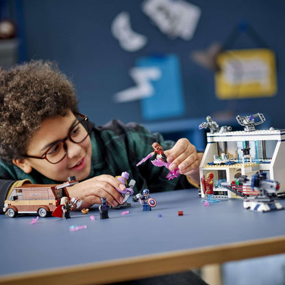 Child playing with LEGO® Marvel Avengers: Endgame Final Battle Set 76192, creating superhero adventures.