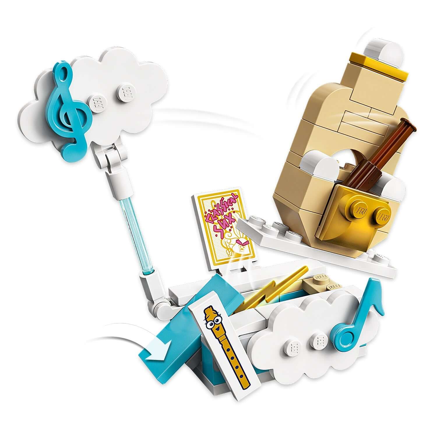 LEGO® Trolls Poppy's Hot Air Balloon Playset with musical elements and colorful accessories from the TROLLS WORLD TOUR movie.