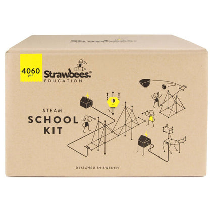 Strawbees STEAM School Classroom Building Set