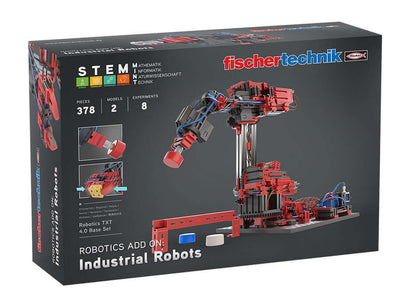 Add On STEM Coding Ultimate: Industrial Robots kit for kids to assemble and program two six-axle robot models.
